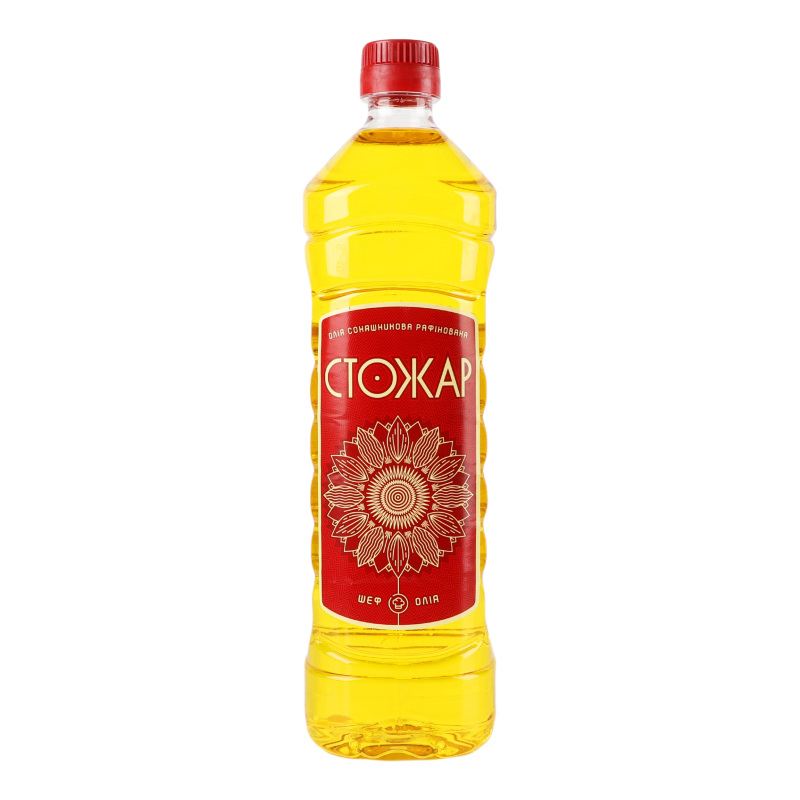 Масло подсолнечное рафинированное Шеф Стожар п/бут 0.87л Стожар ...