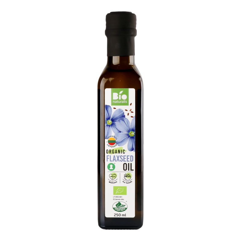 Масло из семян льна нерафинированное органическое Bio naturalis с/бут ...