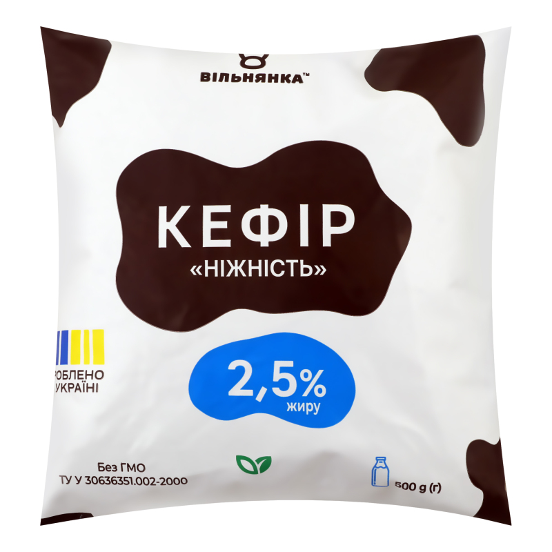Кефір 2.5% Ніжність Вільнянка м/у