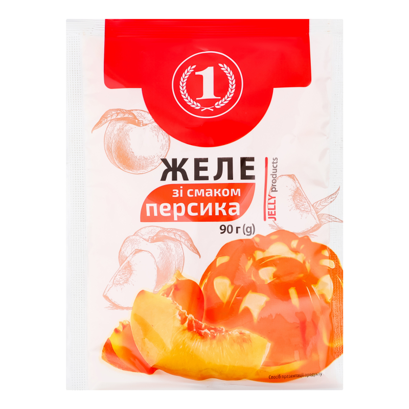 Желе зі смаком персика ТМ "1" м/у