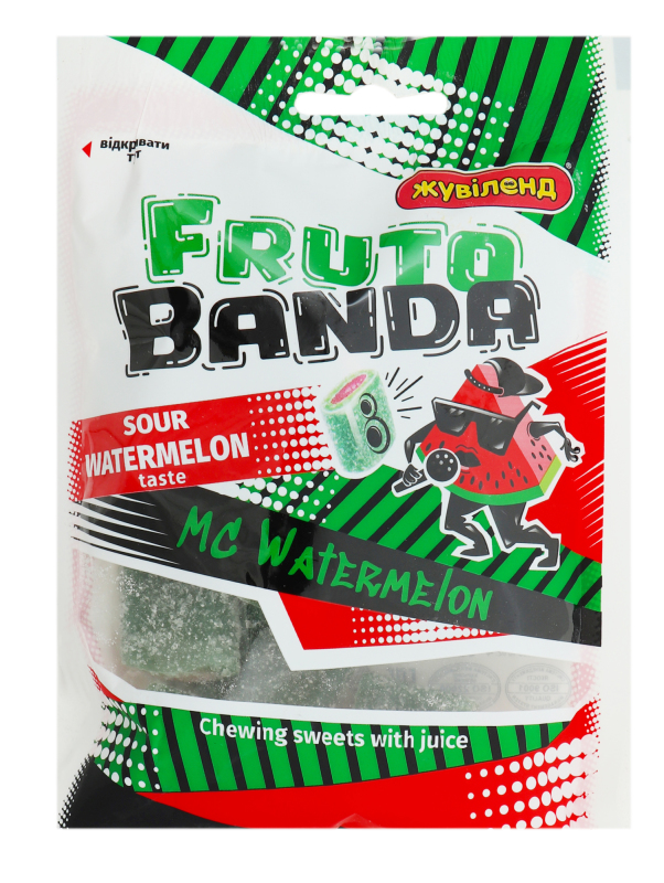 Цукерки жувальні MC Watermelon Fruto Banda Жувіленд м/у