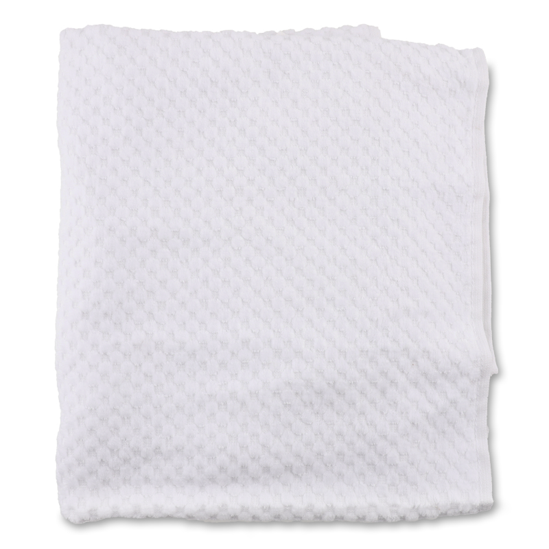 Рушник Дамаск білий махровий велюр 50*90см 550г/м2 ГМ Текстайл