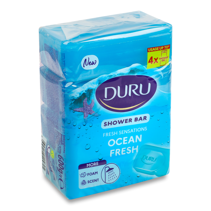 Мило Fresh Sensations Океанський бриз 4*150г Duru
