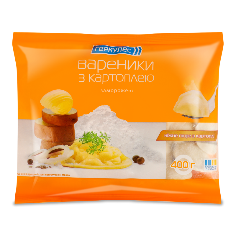 Вареники з картоплею 400г Геркулес