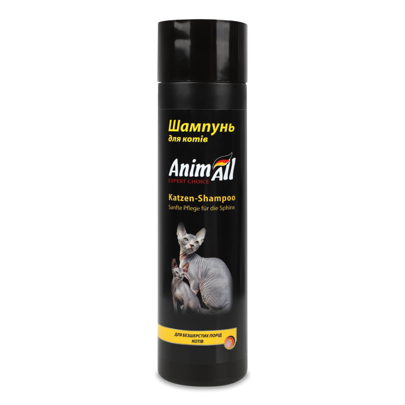 Шампунь д/безшерстих порід котів 250мл ЕнімАлл