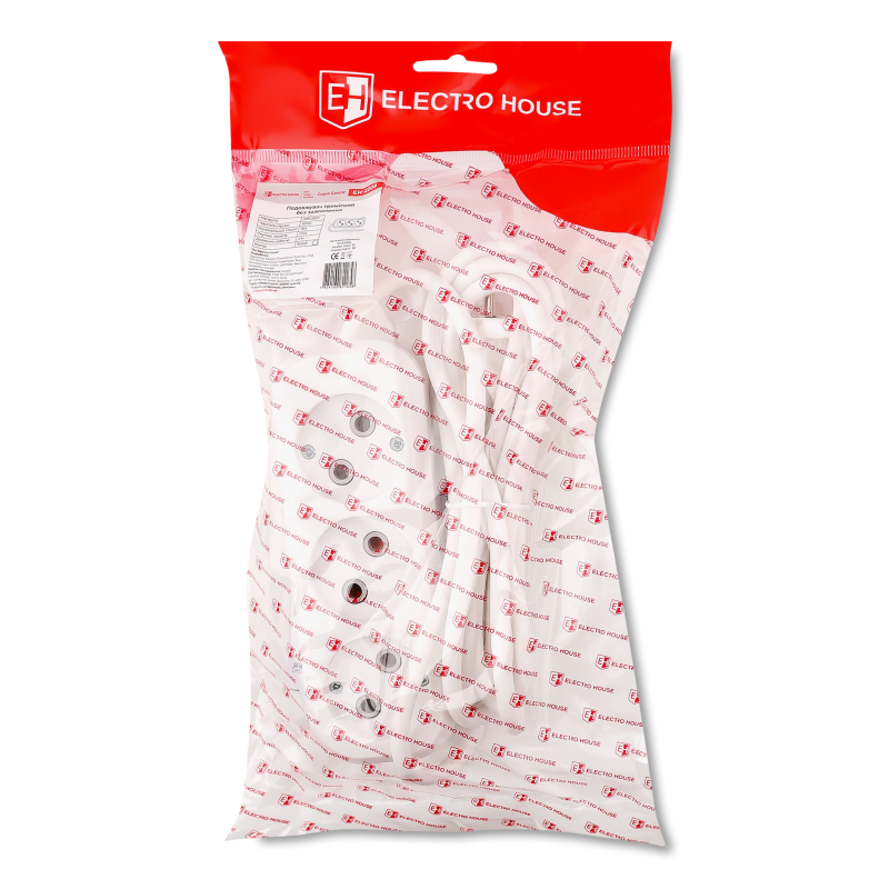 Подовжувач на 3розетки без заземлення 2м Electro House