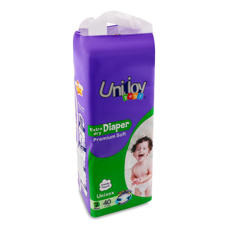 Підгузки Premium Soft S 3-6кг 40шт Uni Joy