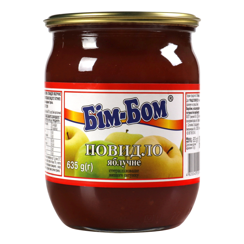 Повидло яблочное стерилизованное Бім-Бом с/б 635г Бім-Бом ...