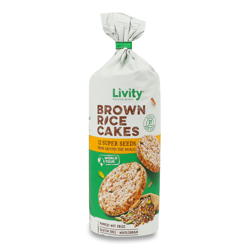 Хлібці рисові з смаком 12супер насінь з усього світу 100г B.Yond