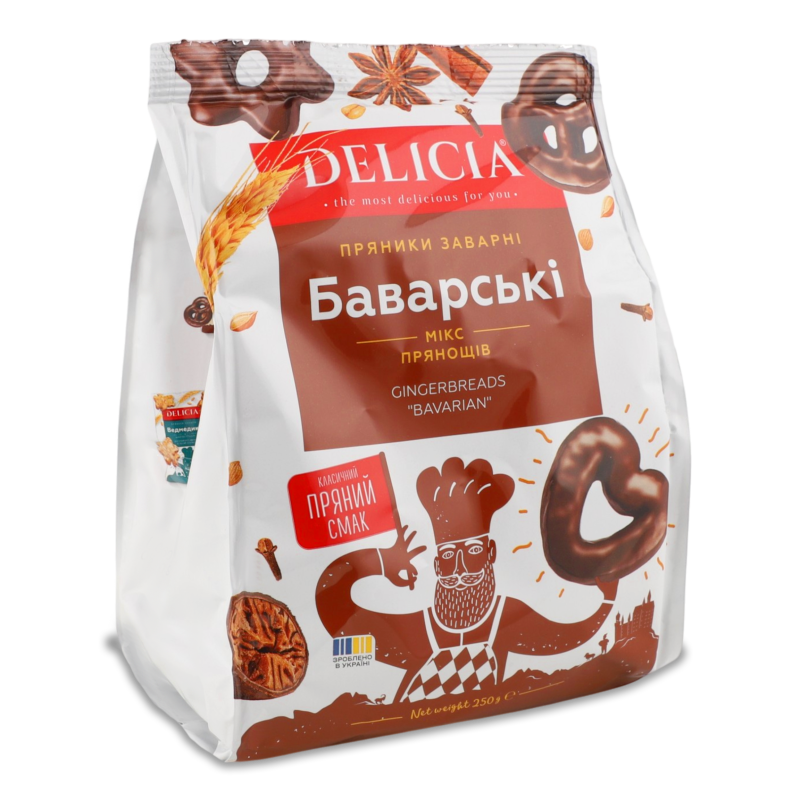 Пряники заварні Баварські 250г Деліція