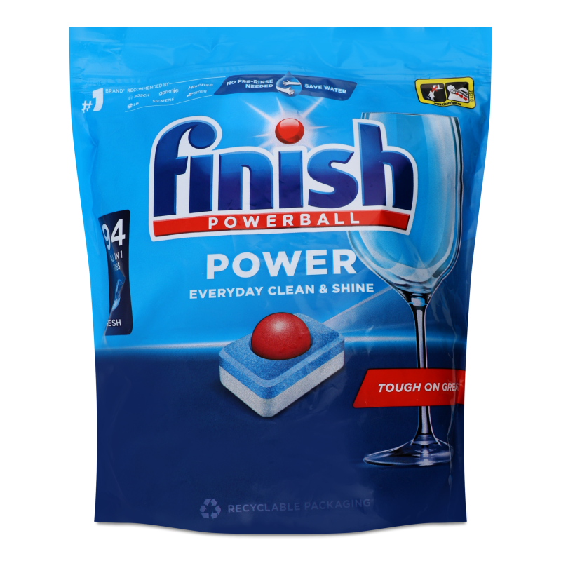 Таблетки д/посудомийних машин Олл Ін 1 Пауер 94шт зіп/пакет Фініш