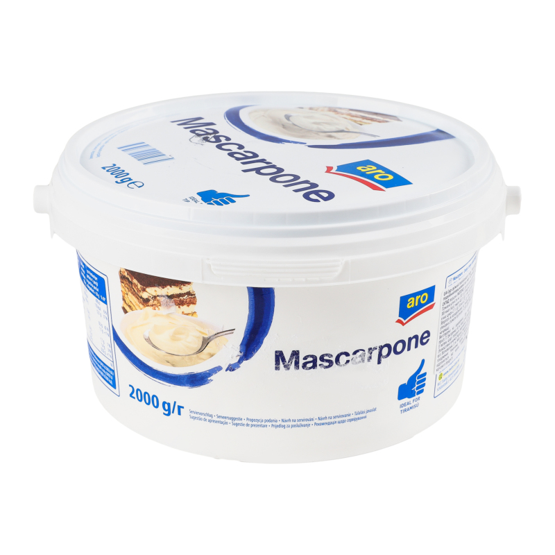 Сыр 82% сливочный Mascarpone Aro ведро