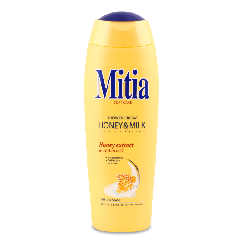 Гель д/душу Хані енд Мілк 400мл Мітія