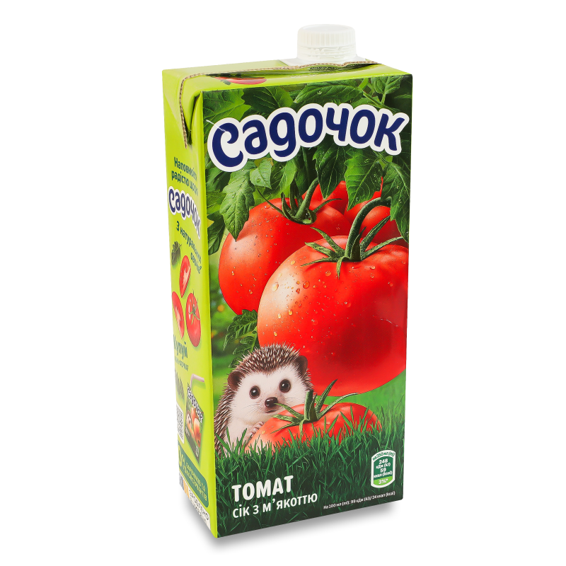 Сік томатний з м’якоттю 0,95л т/п Садочок