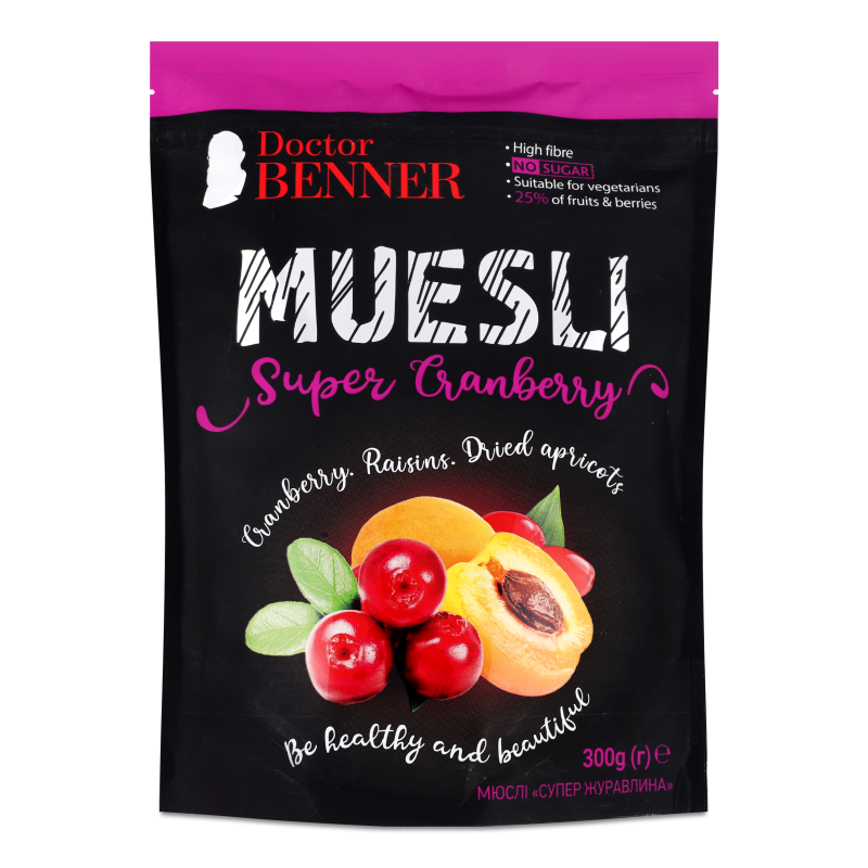 Мюслі Супер журавлина 300г Др.Беннер