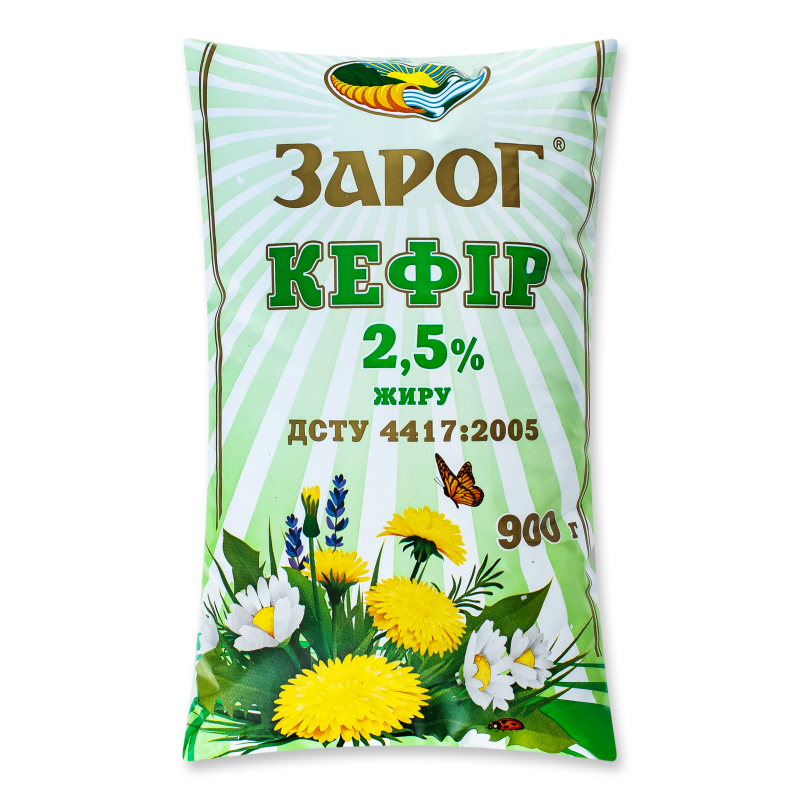 Кефір 2,5% 900г п/е ЗароГ