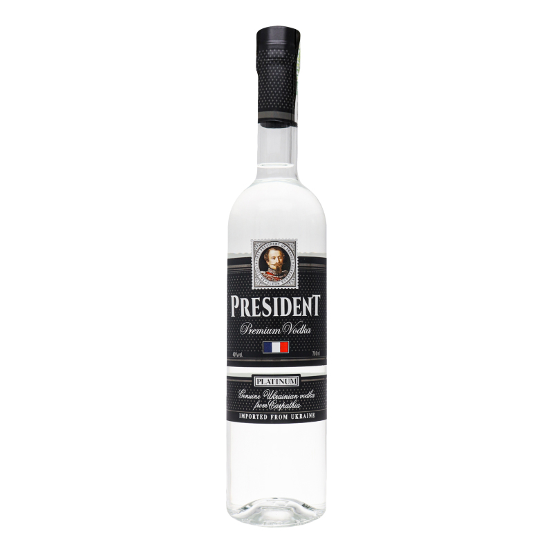 Водка 0.7л 40% Platinum Premium vodka President бут President