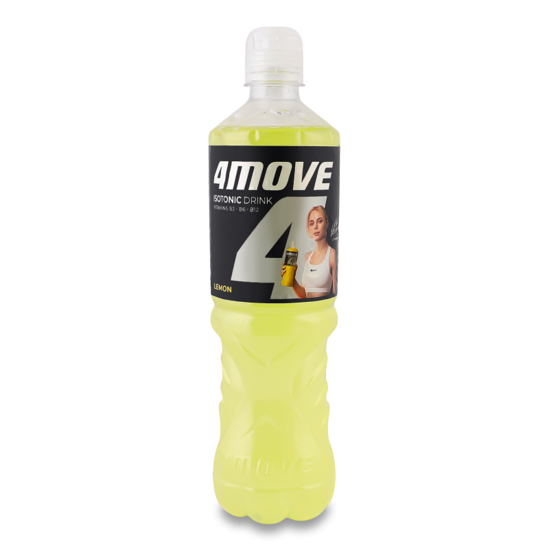 Напій безалкогольний Sports Lemon негазований ізотонічний 750мл пет 4move