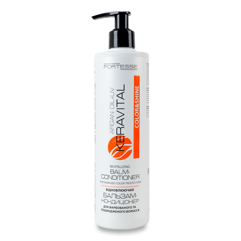 Кондиціонер д/волосся KeraVital Color&Shine з аргановою олією та UV-фільтром 400мл Fortesse Pro