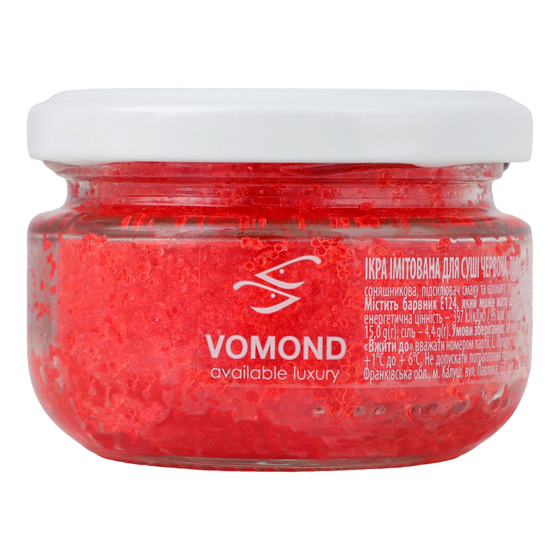 Ікра імітована для суші червона Vomond с/б