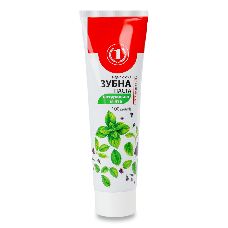 Паста зубна Відбілююча Натуральна м’ята 100мл ТМ “1”
