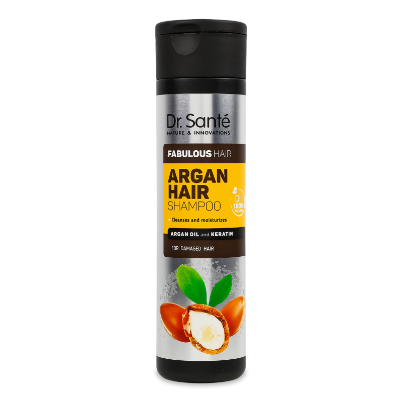 Шампунь Розкішне волосся Олія аргани та кератин д/пошкодженого волосся 250мл Др.Санте