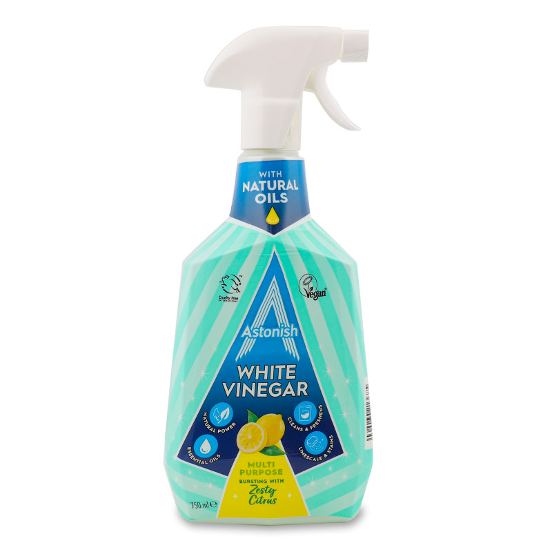 Очищувач White Vinegar&Citrus універсальний 750мл з розпилювачем Astonish