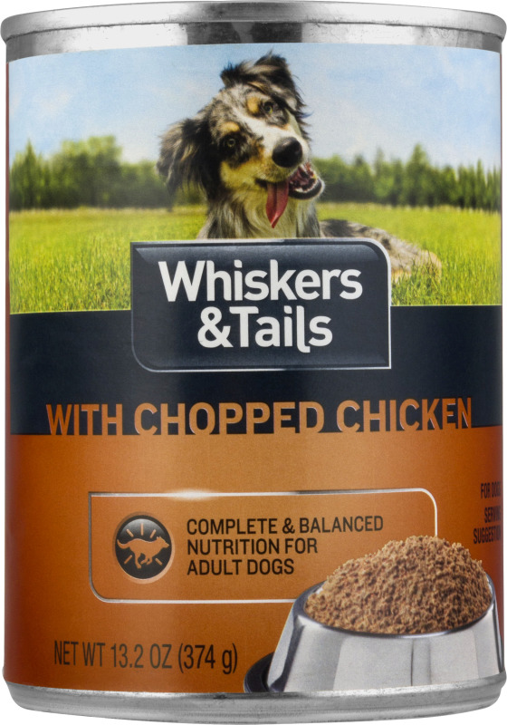 Whiskers & Tails With Chopped Chicken For Dogs Whiskers & Tails