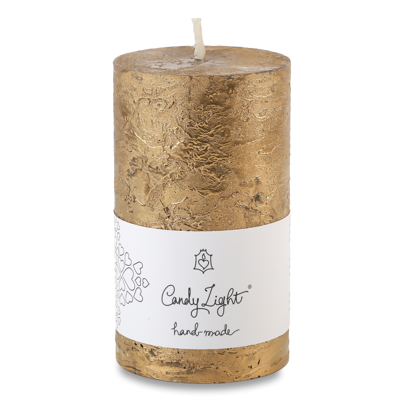 Свічка Циліндр золото С06*10/1-9.2 Candy Light