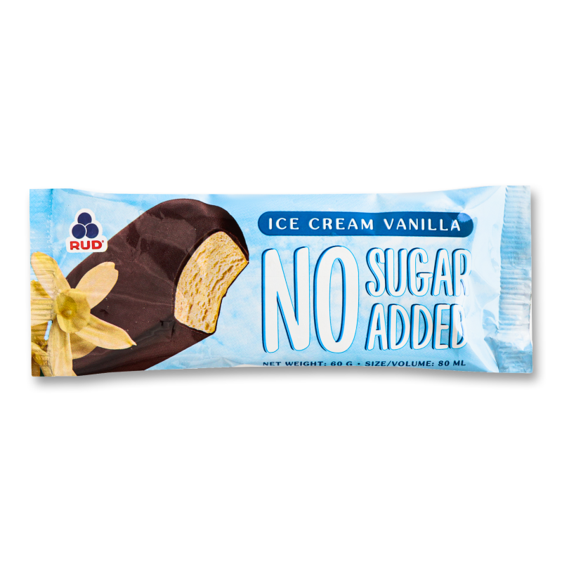 Морозиво Ваніль без цукру ескімо 60г Rud