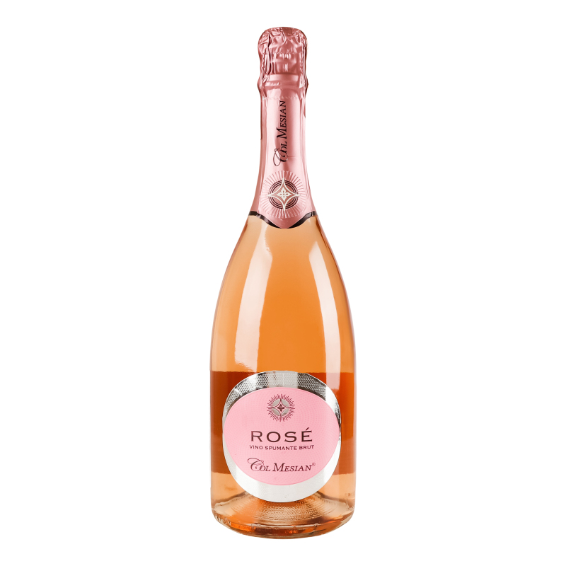 Вино игристое 0.75л 11% розовое брют Rose Col Mesian бут Col Mesian ...