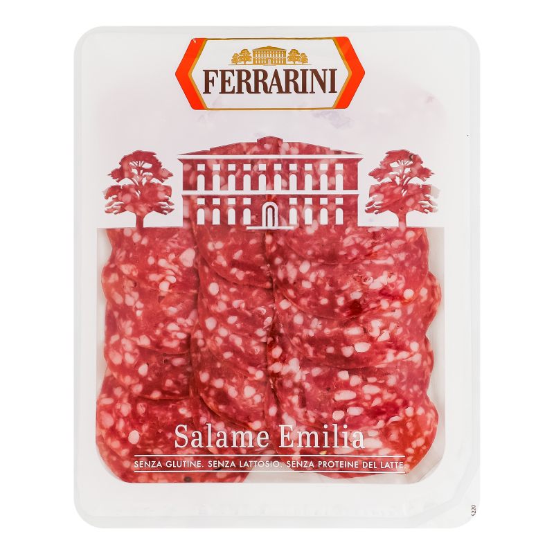 Ковбаса нарізка Салямі Емілія Ferrarini лоток