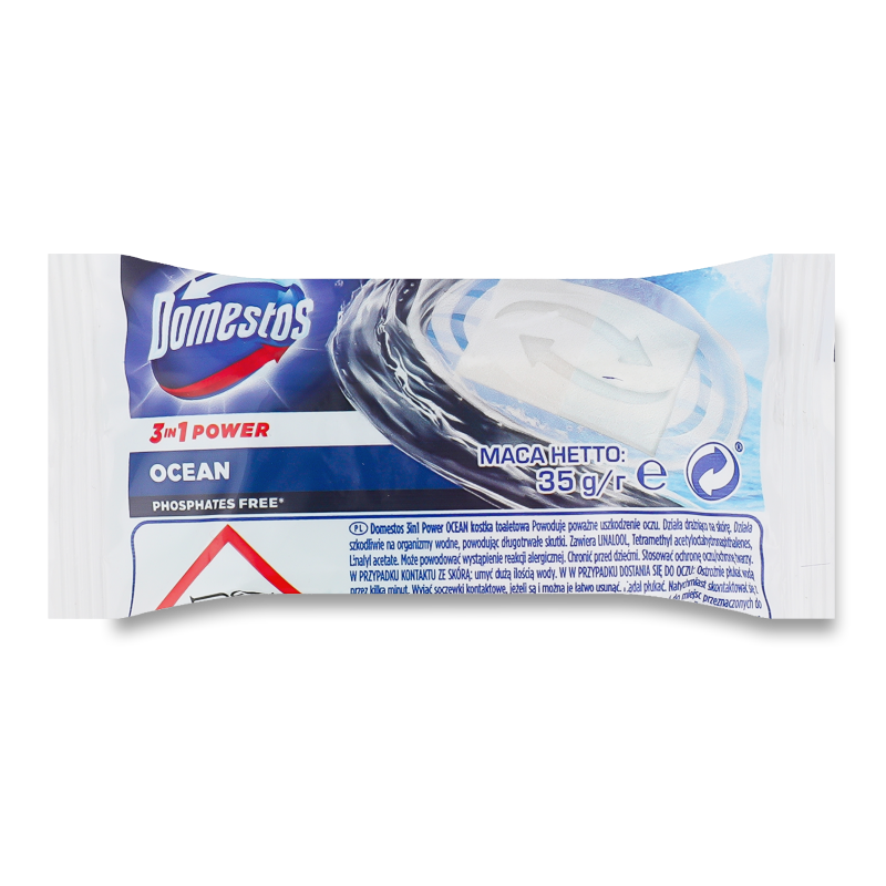 Блок д/унітазу Сила 3в1 Атлантик 35г запаска Доместос