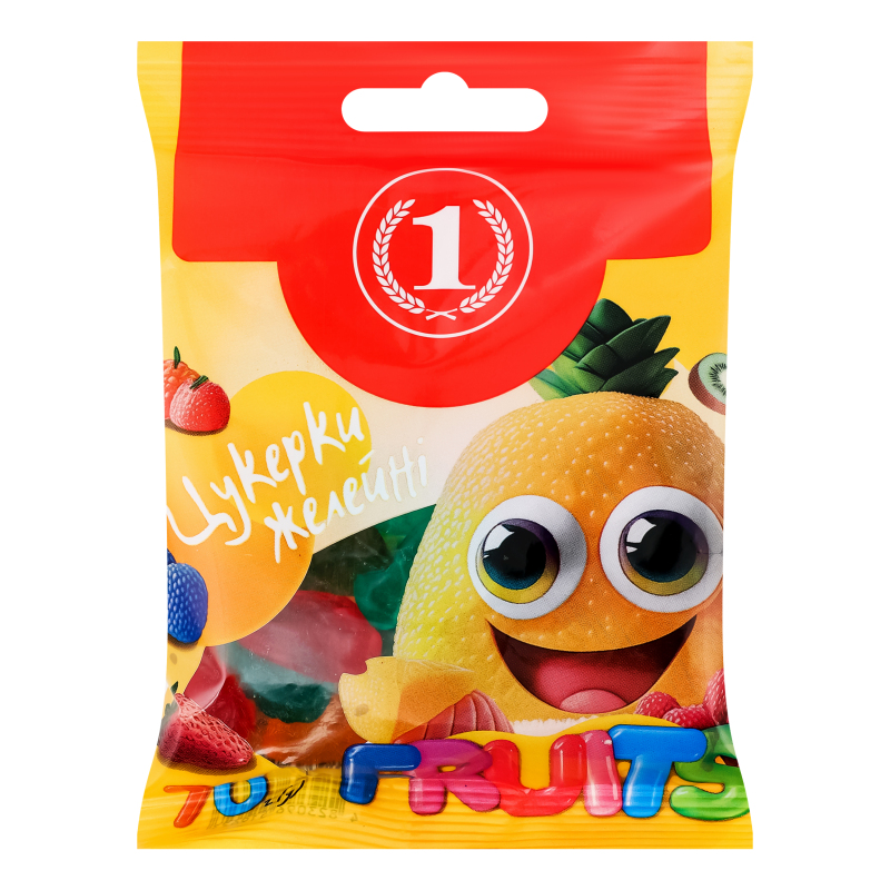 Цукерки желейні Fruits ТМ "1" м/у