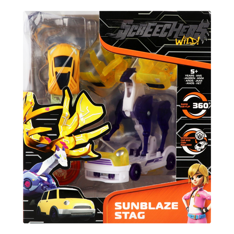 Машинка-трансформер SCREECHERS WILD! S4 L2 - САНБЛЕЙЗ СТЕГ
