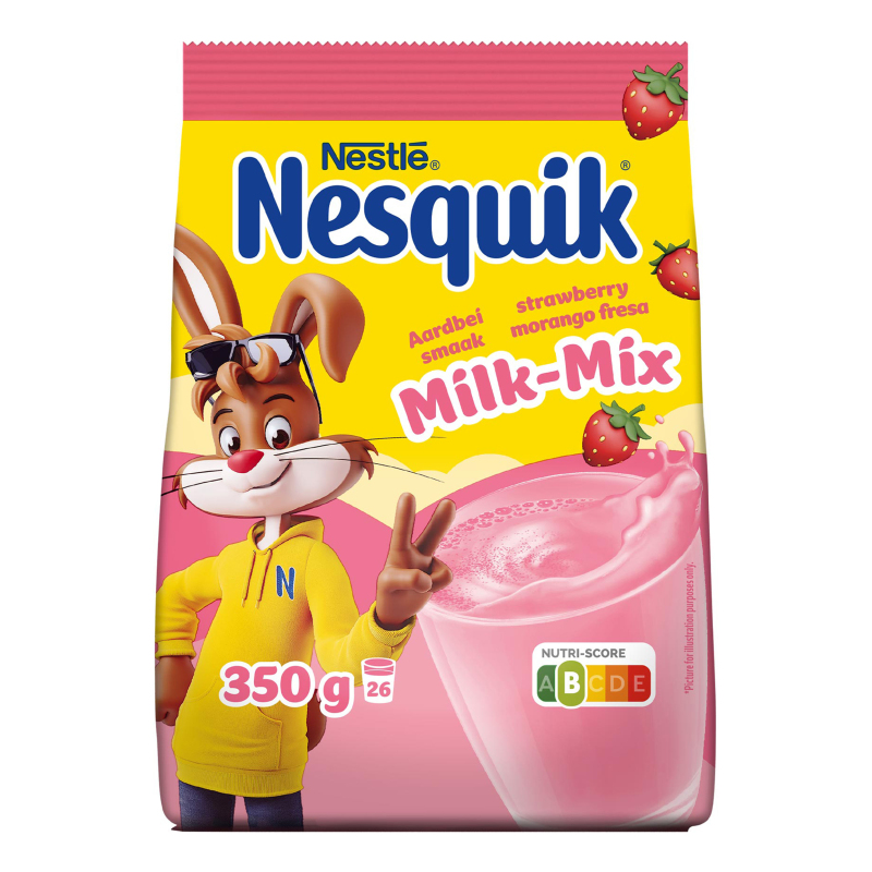 Смесь сухая для приготовления напитка со вкусом клубники Milk-Mix