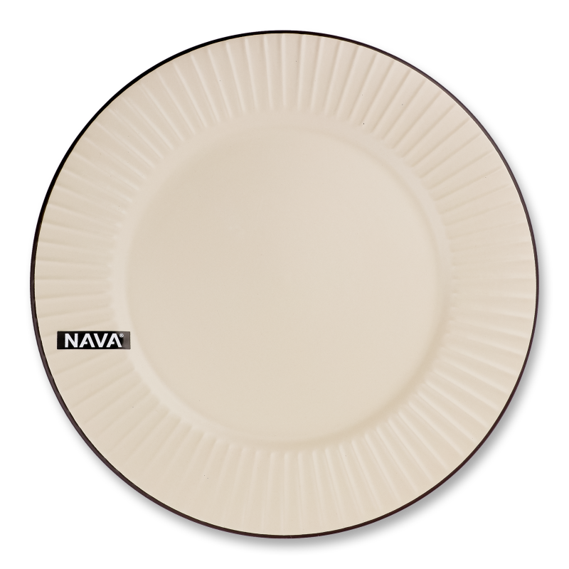 Тарілка обідня Penelope бежева кераміка 27см Nava