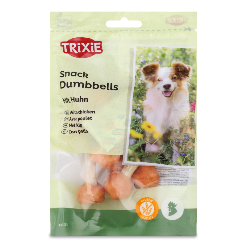 Ласощі д/собак Преміо Чікен Бітс Курячі гантельки 100г Тріксі
