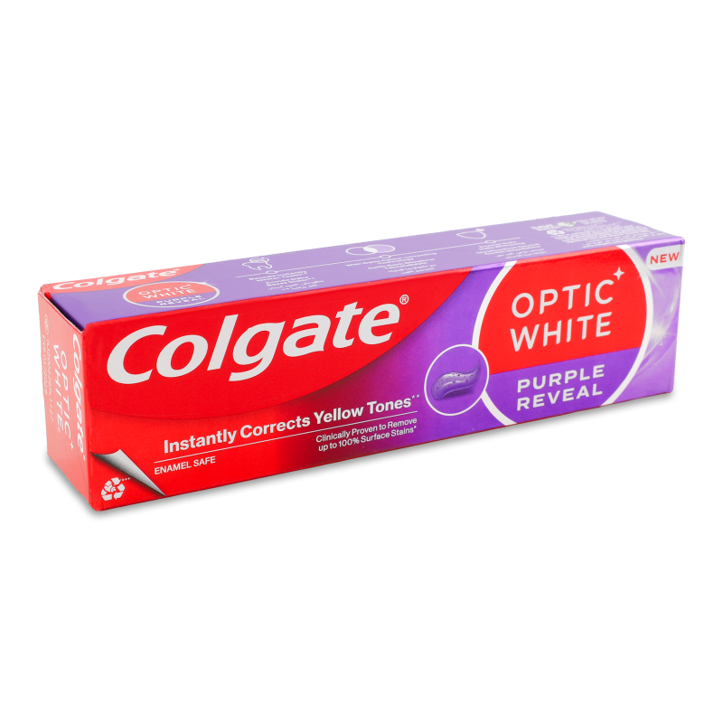 Паста зубна Optic White Фіолетовий ефект відбілювання 75мл Colgate