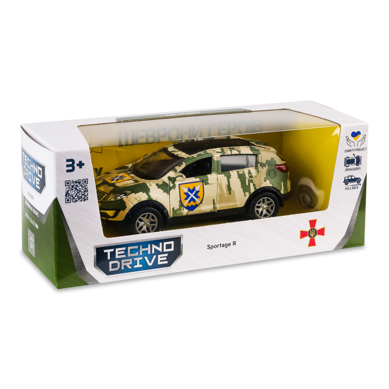 Іграшка Автомодель Шеврони Героїв Кіа Спортедж R 56 ОМПБр ТехноДрайв
