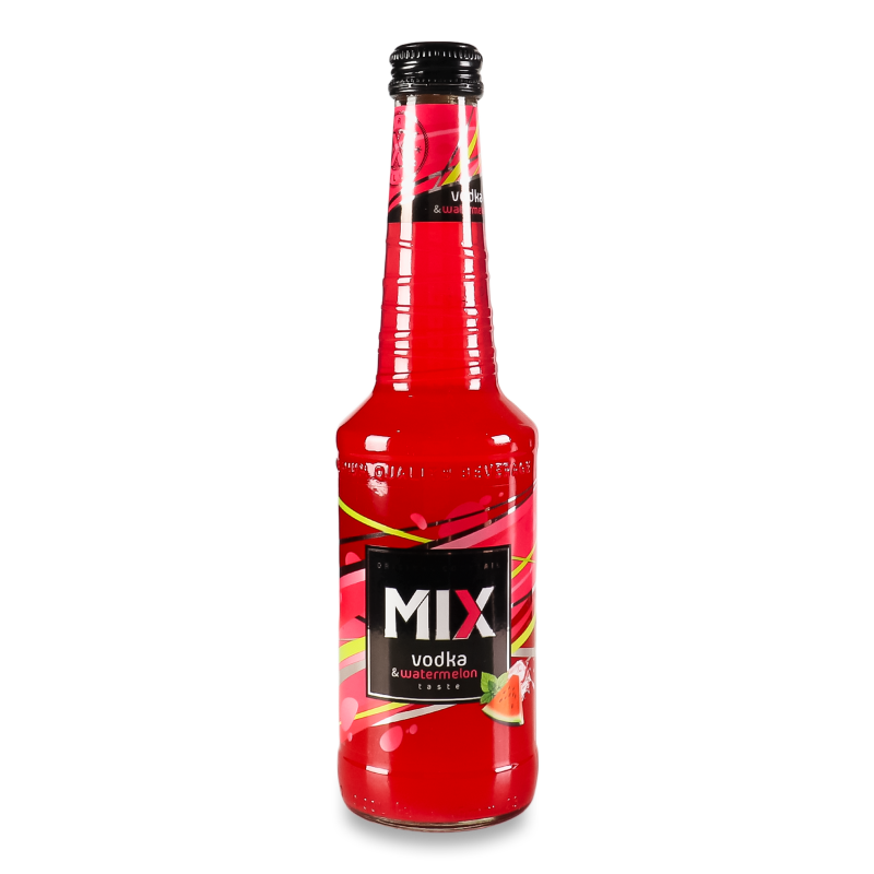 Коктейль слабоалкогольний Vodka&Watermelon газований 4% 0,33л скло Mix