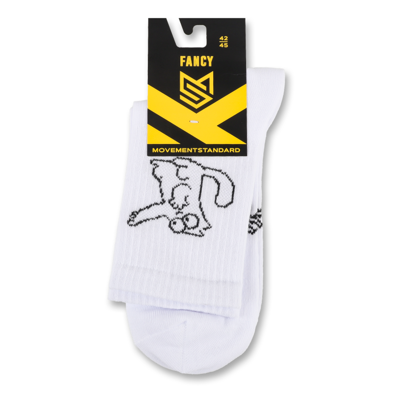 Шкарпетки чоловічі Fancy Cats білі р.42-45 MovementStandard