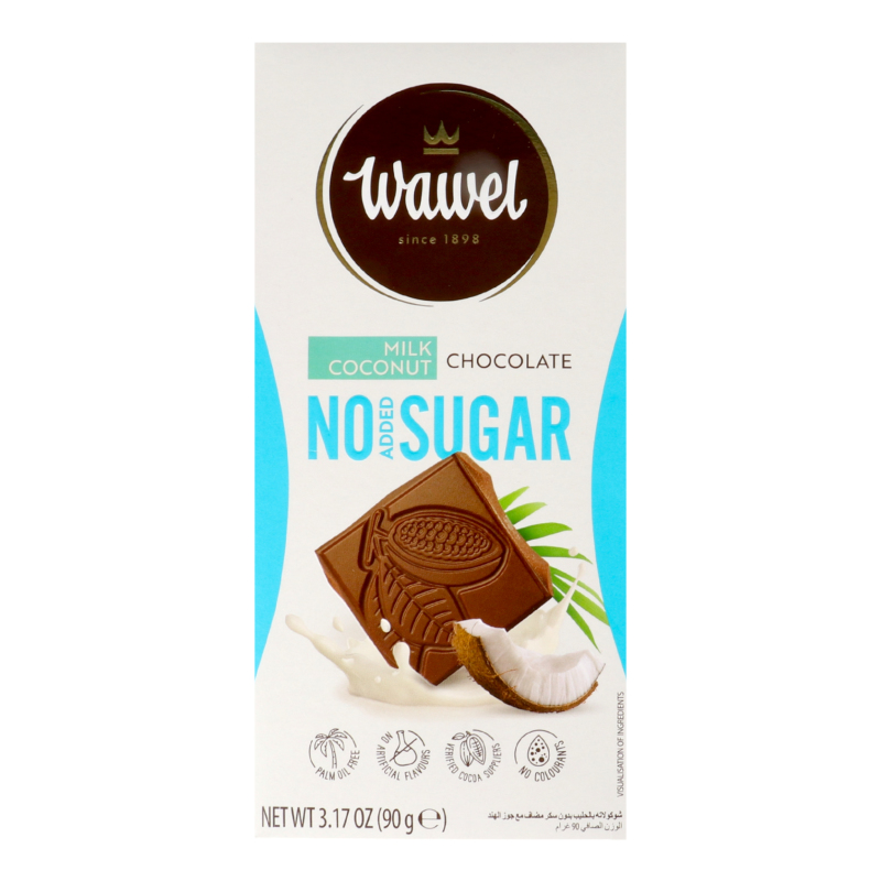 Шоколад молочний без додавання цукру Coconut Wawel к/у