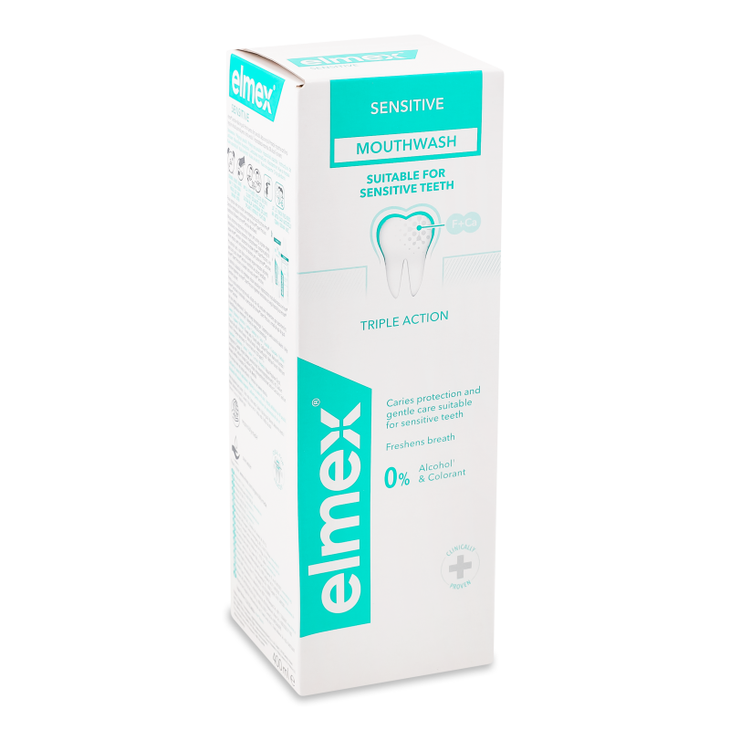 Ополіскувач д/ротової порожнини Сенситив Плюс 400мл Elmex