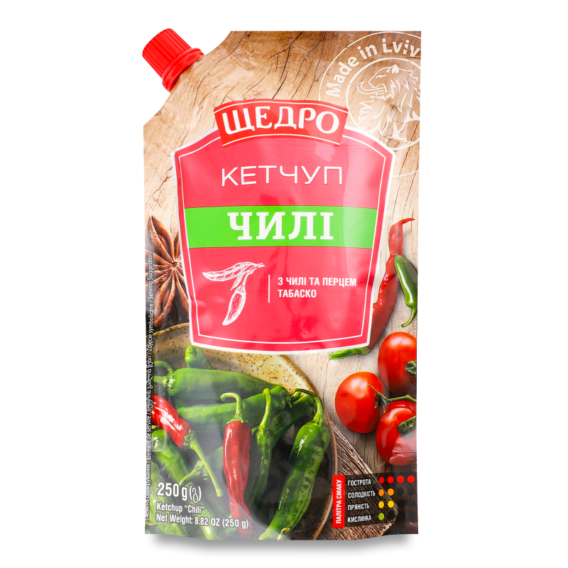 Кетчуп Чилі 250г д/п Щедро