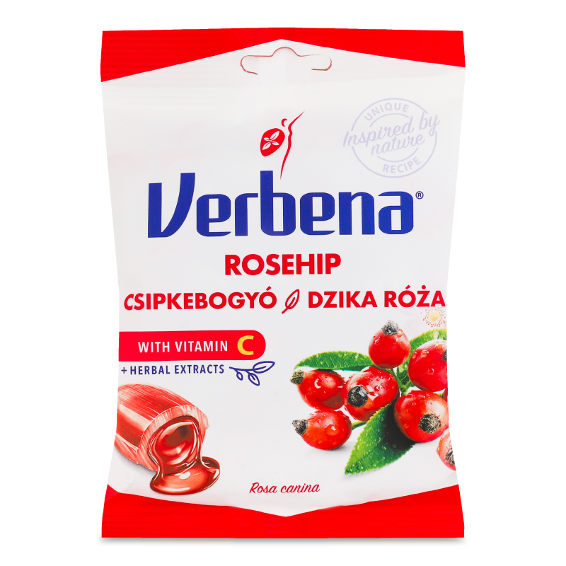 Цукерки з шипшиною та вітаміном С 60г Verbena