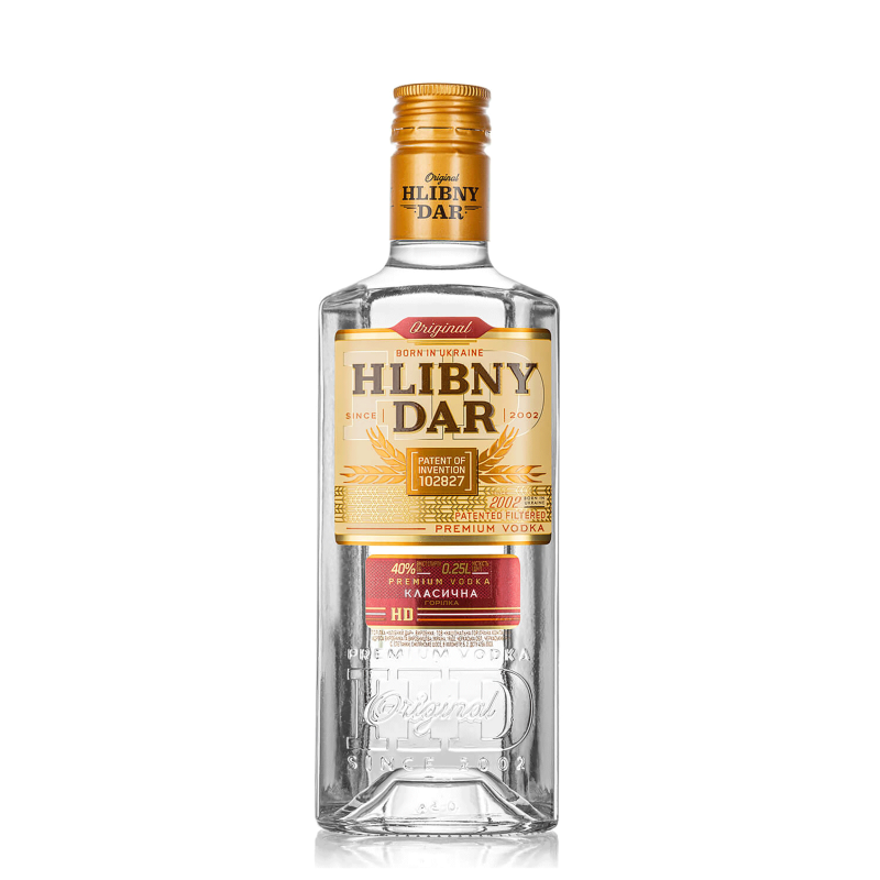 Горілка Класична 40% 0,25л Hlibny Dar