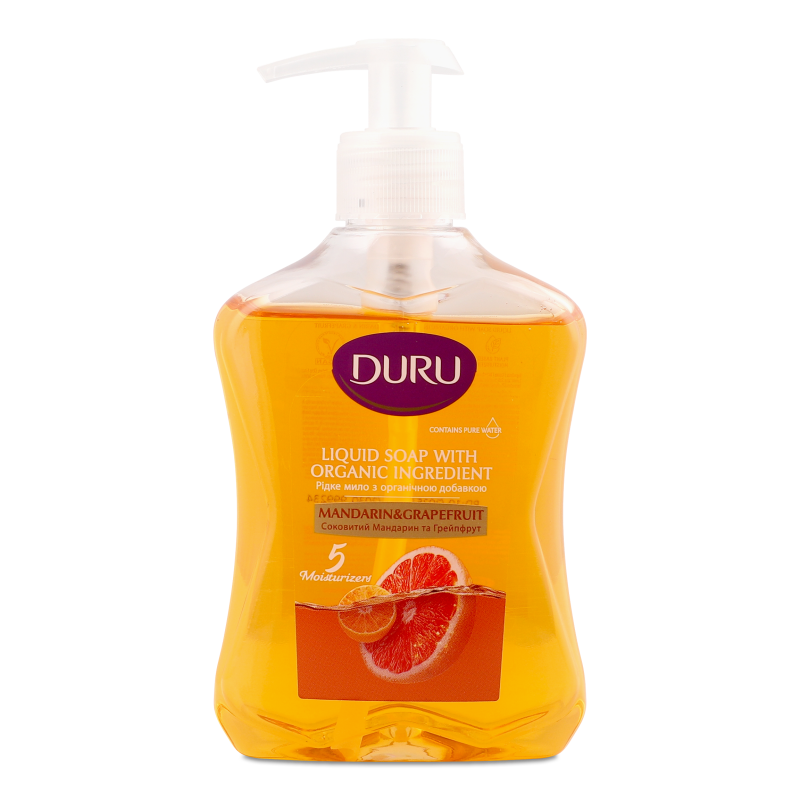 Мило рідке Mandarin&Grapefruit 300мл з дозатором Duru
