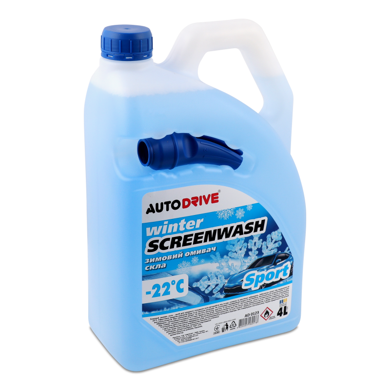 Омивач скла Спорт зимовий -22С 4л АвтоДрайв