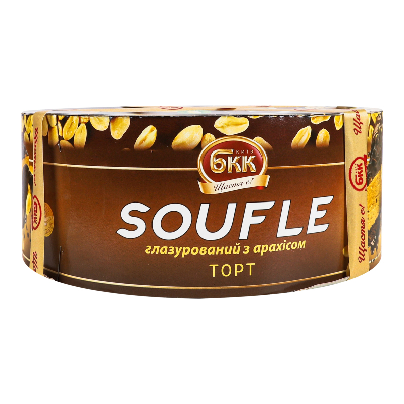 Торт глазурований з арахісом Soufle БКК к/у